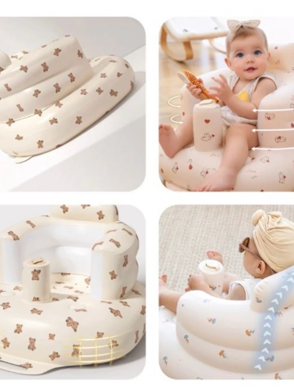 MOMS Inflatable Child Seat - teddy bears - Picture 3 of 3